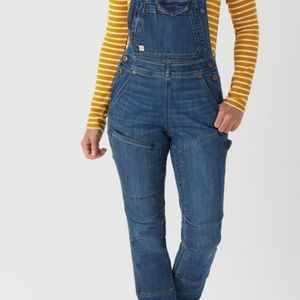 Womens Duluth Double Flex Denim Overalls Size 10